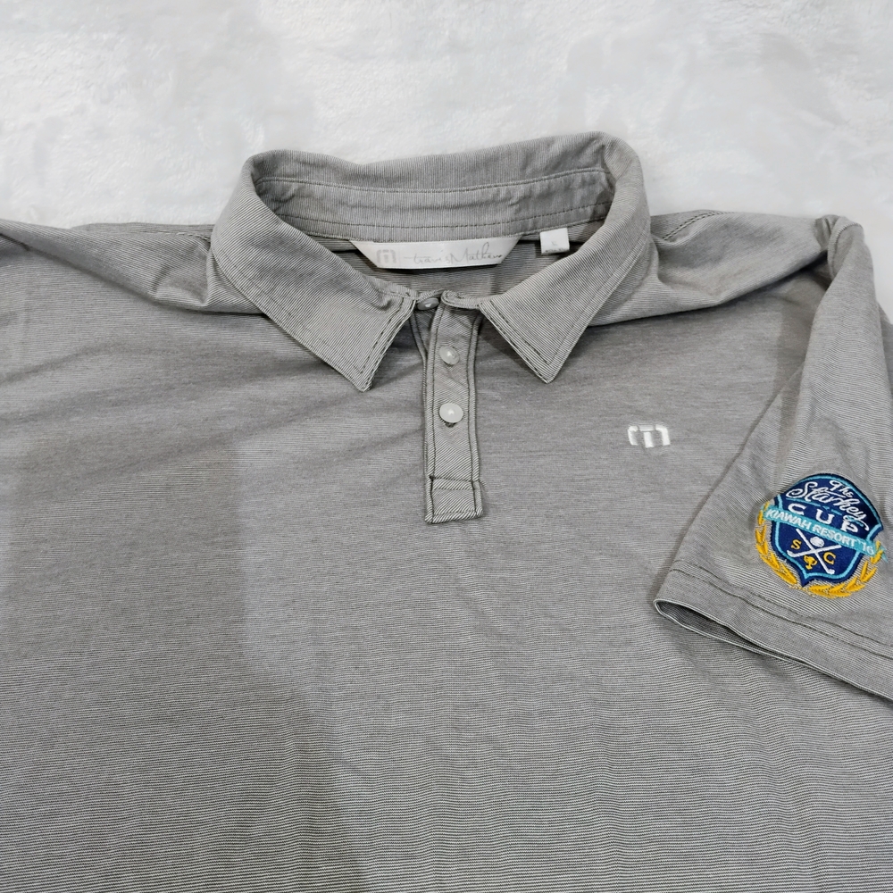 Travis Matthew Gray Golf Polo Shirt Mens XL Starkey Cup 2016 Kiawah Resort SC G